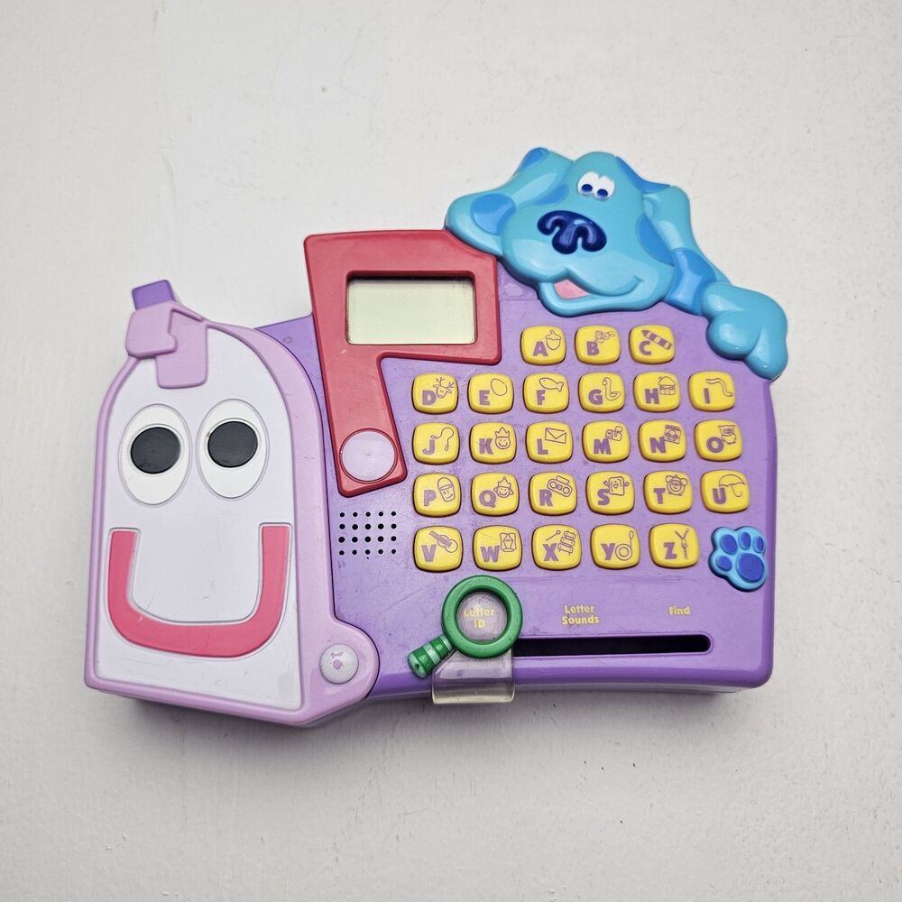 Vintage 2000 Blue's Clues Mailbox Toy: Interactive Alphabet & Sound Game Retro
